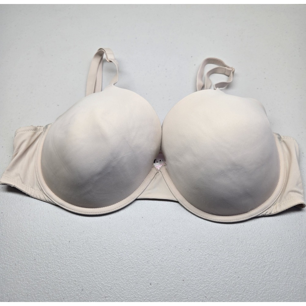 PINK Women Bra 38DD‎ Beige Wear Everywhere T Shirt Lightly Lined